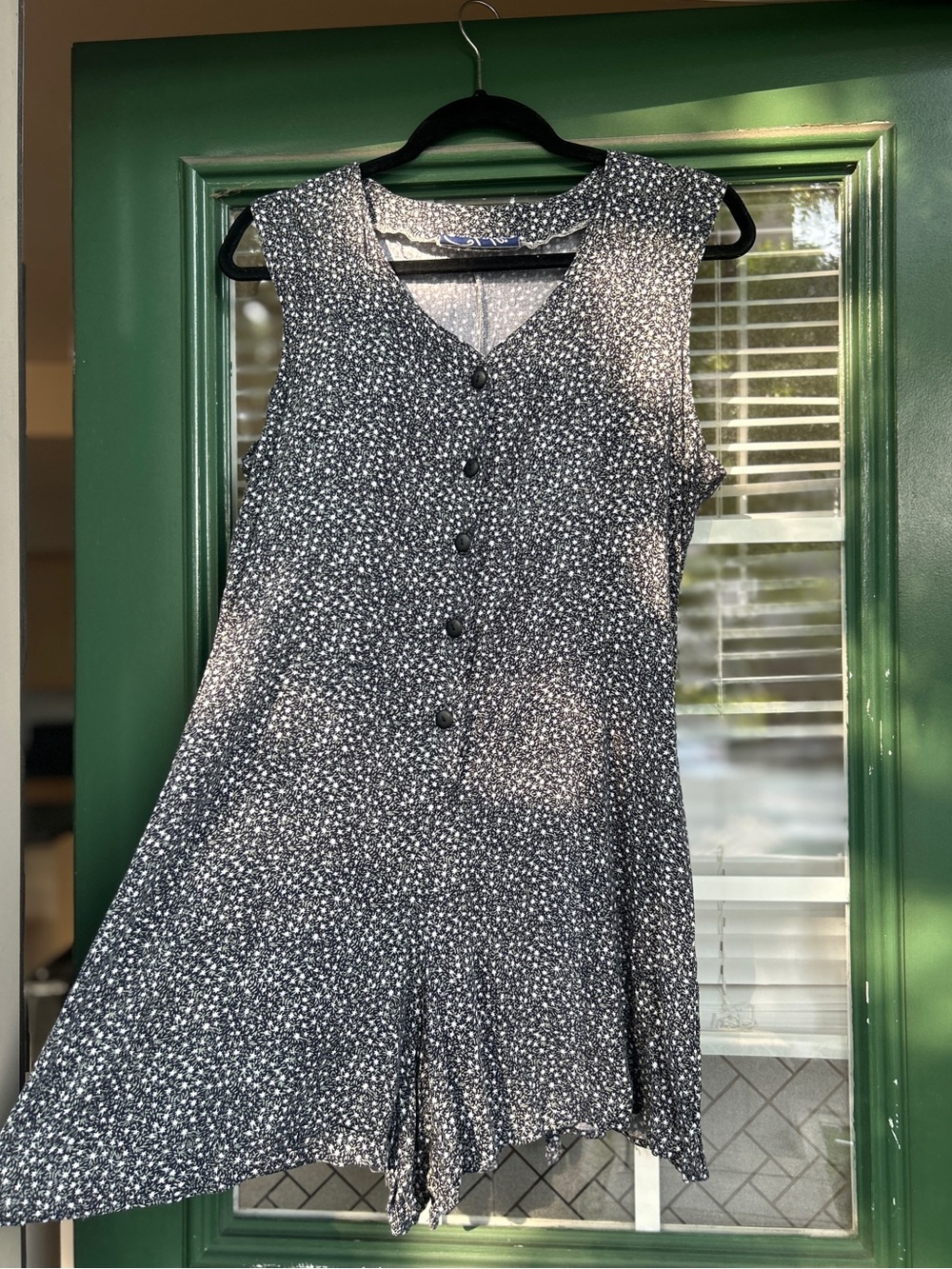 Vintage Floral Tie-Back Romper